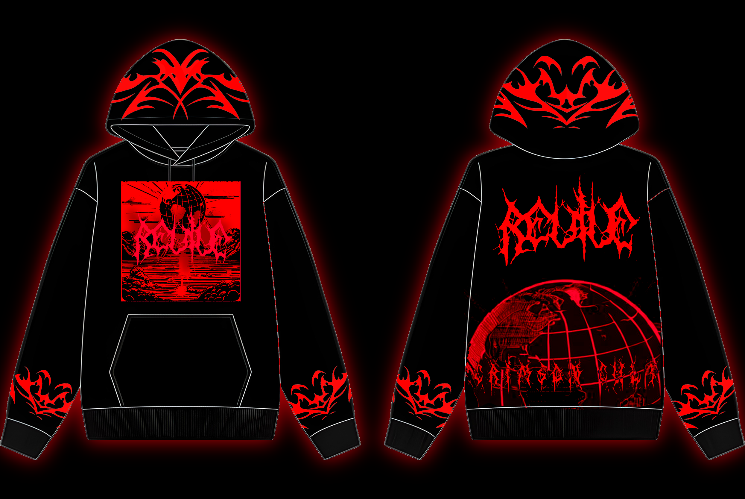 REVIVE THE WORLD black HOODIE